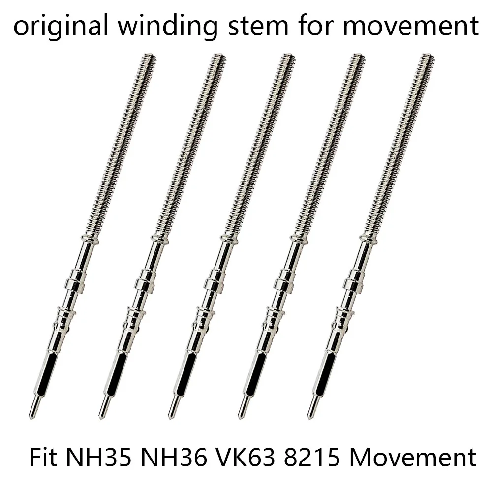 

Watch Movement Crown Stem NH35 Watch Steel Stem Crown Kit Suit for NH36 NH38 VK63 NH35A 8215 DG2813 Movement Watches Spare Parts