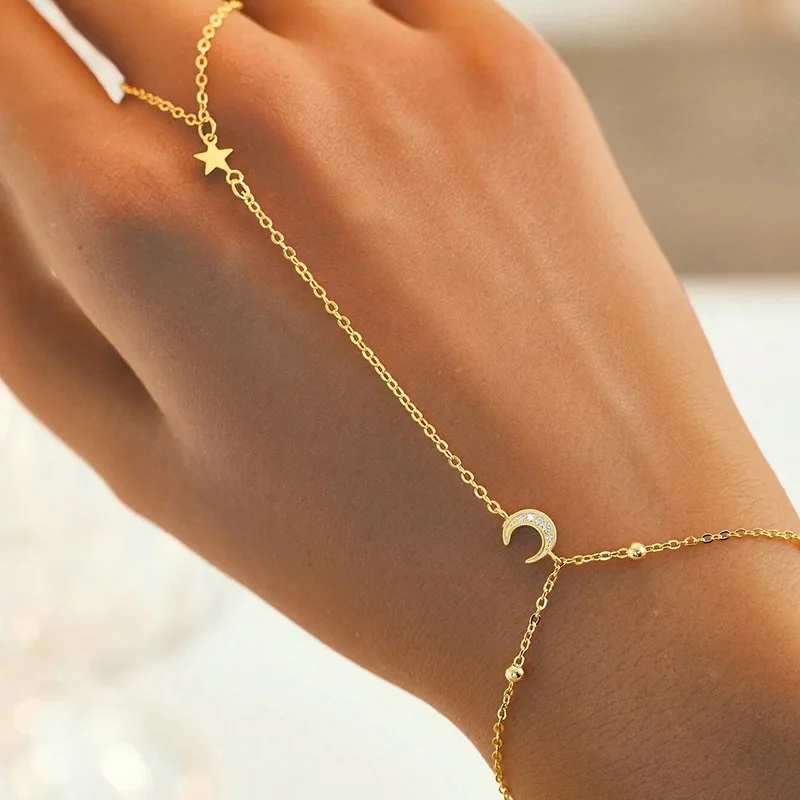 

Jenny&dave Jewelry Necklace Necklaces For Women S925 Pure Silver Star Moon Light Luxury Simple Exquisite Versatile Bracelet