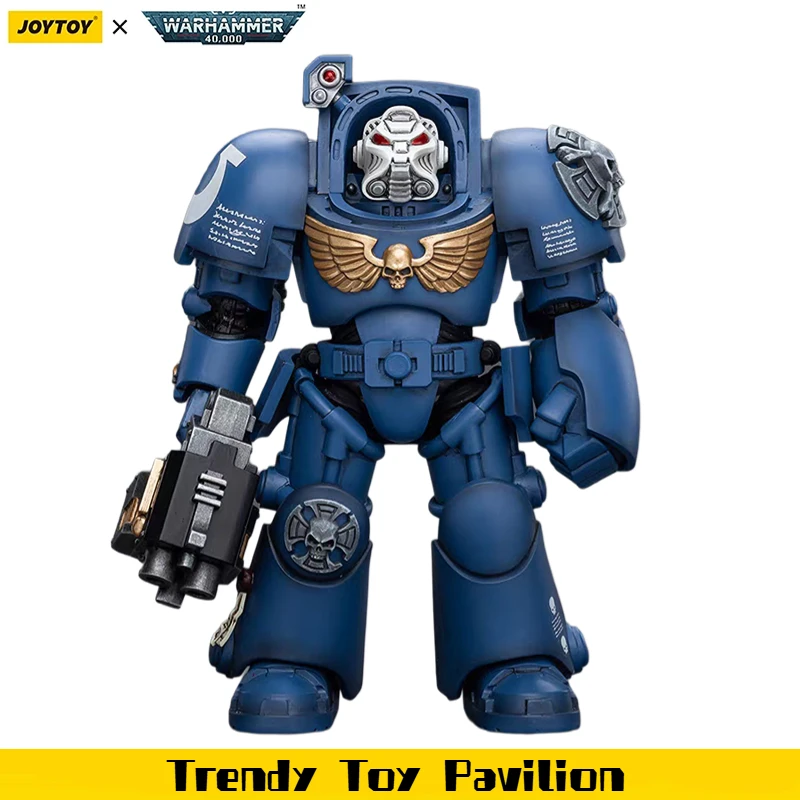 

【JOYTOY】Warhammer 40K Ultramarines Terminator SquadTerminator with Storm Bolter Collection 1/18 Action Figure