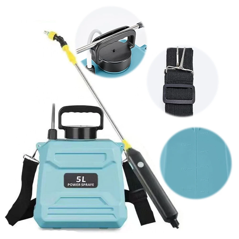 

5L Shoulder Pesticide Sprayer Automatic Sprayer Bottle USB Rechargeable Garden Water Sprayer Multi-Function for Lawn Garden Weed