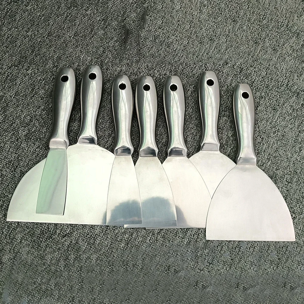 

One-Piece Stainless Steel Putty Knife Paint Scraper Tool Painters Knife Spatula Scraper for Floor Wall Ceramic Tile Grout