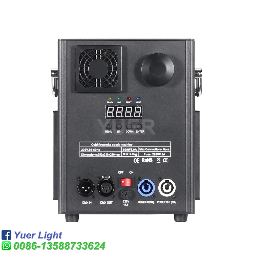 Imagem -03 - Mold 600w Electronic Spark Machine Stage Iluminação de Efeitos Especiais para dj Disco Party Wedding Show Events Concert Dmx Remote Novo