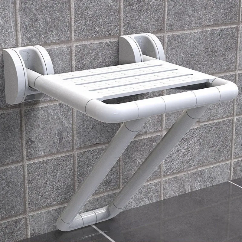 Bathroom folding stool shower seat wall-mounted non-slip toilet the elderly toilet disabled bath sitting stool
