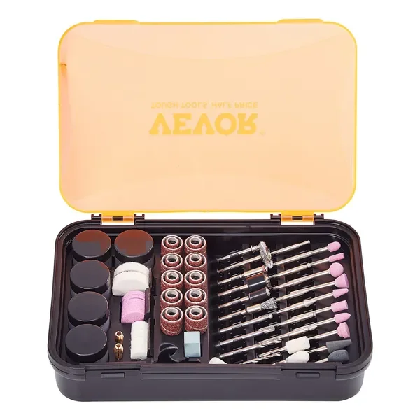 

VEVOR Rotary Tool Accessory Kit, 357PCS Accessories Kit, 1/8' Diameter Shank, Universal Fitment Power Rotary Tool Accessories Se