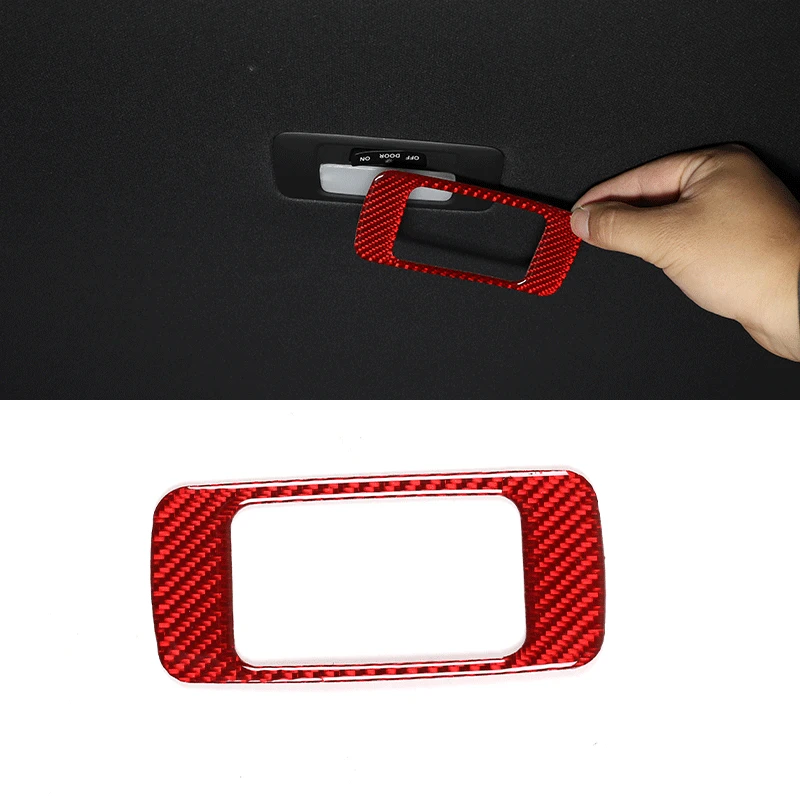 

Rear reading light stickers For Honda Civic 22 year made of genuine carbon fiber (soft), 1 piece in red