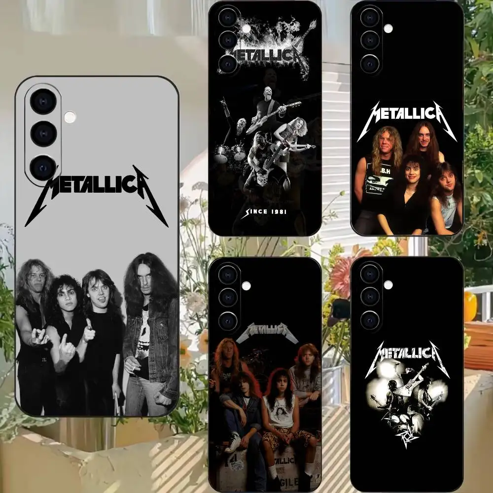 Cool Band M-Metallica 72 Hot  Black Soft Silicone Phone Case for Samsung A73 20,21,22,31,32,52,53,72