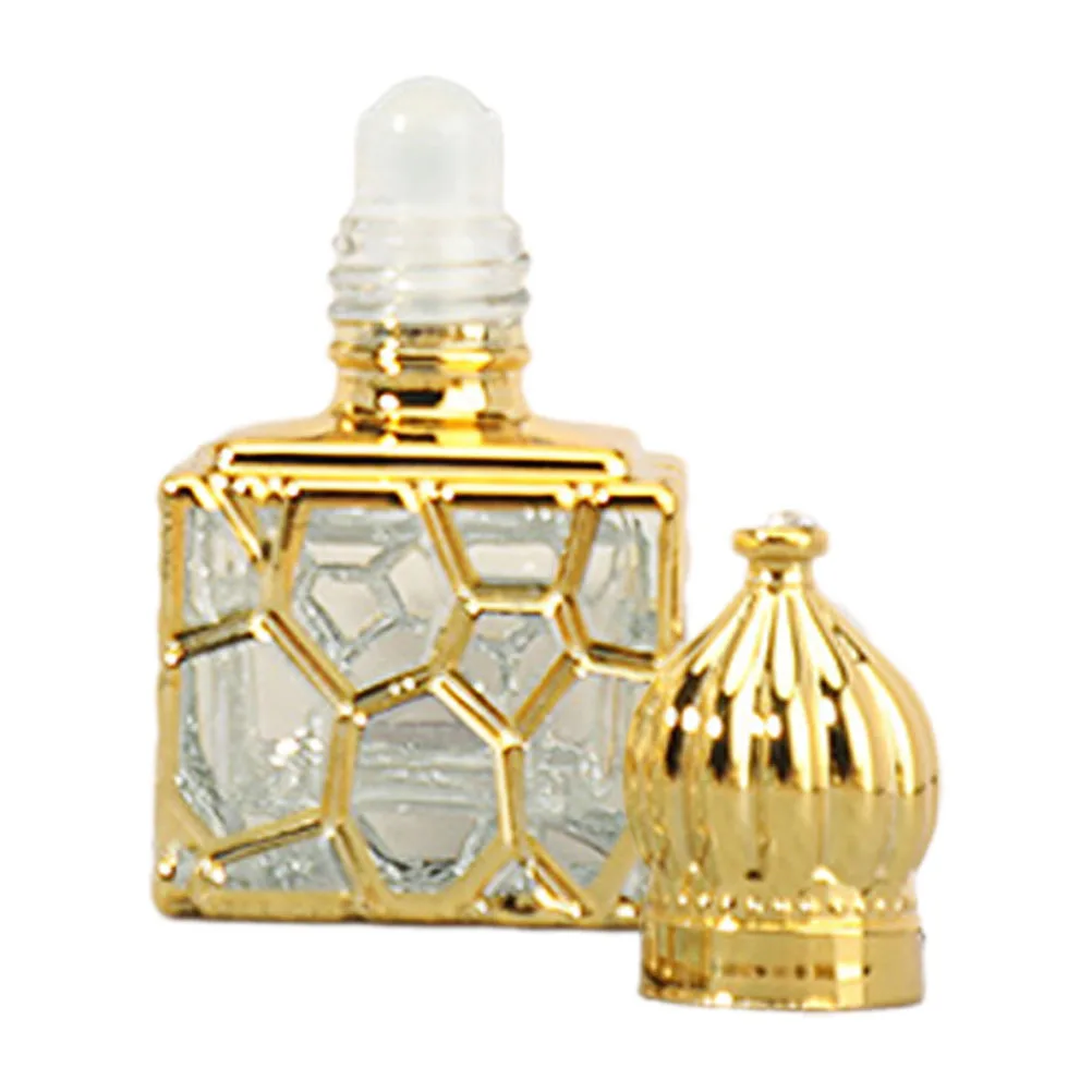 10Ml Glazen Roll-on Fles Gegalvaniseerde Zinklegering Body Roller Ball Parfum Monster Fles Draagbare Lichtdichte Essentiële Olie