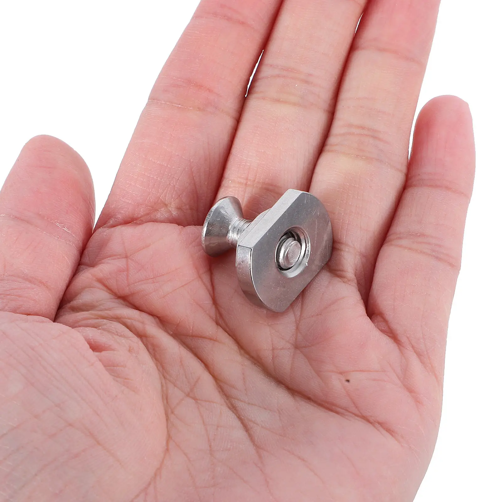 T Track Bolts Nuts Stainless Steel T Shaped Nut Set Anti Rust for Boat Rudder Control Stabilizer Kayak Surfboard Mounting Screws