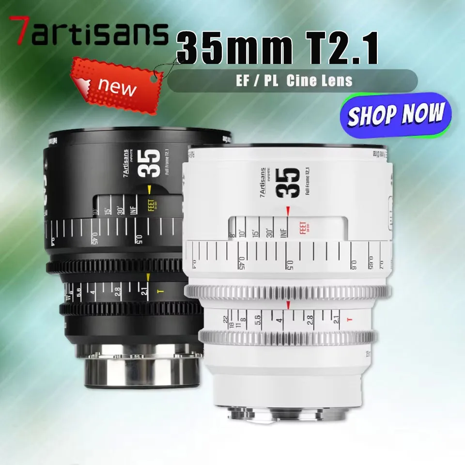 7artisans полнокадровый 35 мм T2.1 INFINTE профессиональный Cine-объектив с большой диафрагмой для пейзажной портретной фотосъемки людей