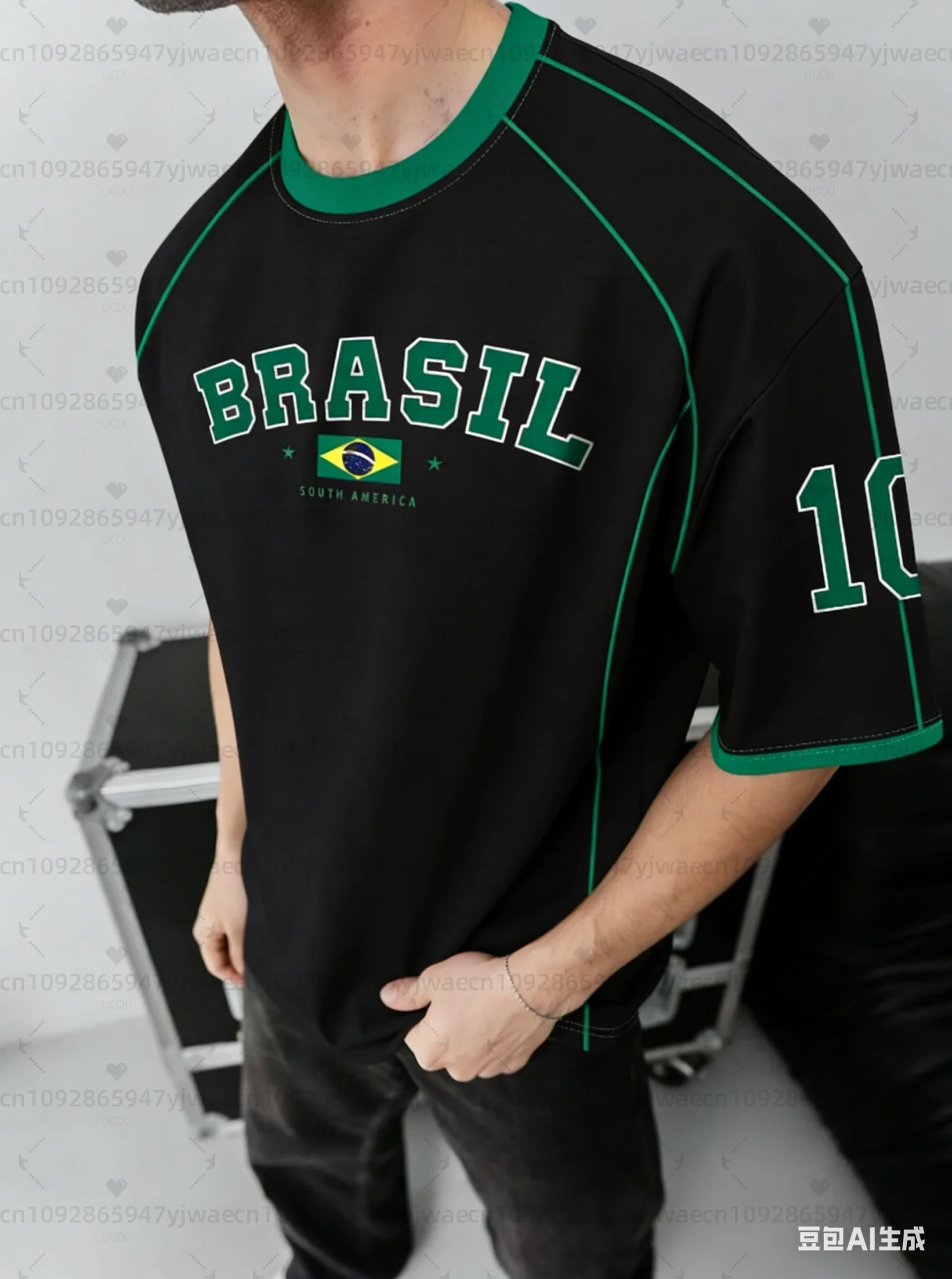 2026 Summer Men Women Casual BRASIL no.10 Men's Football Jersey T Shirt Summer Women Beach Short Sleeved Surfing Beach T-Shirt