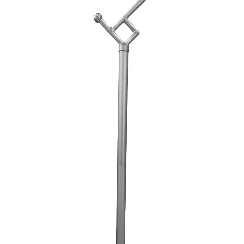 Aluminum Alloy Coat Rack Tripod Stand with 6 Hooks, Gold Freestanding Clothes Hanger for Bedroom Living Room