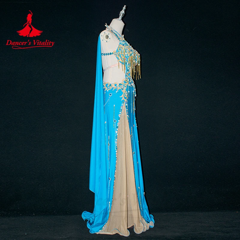 Belly Dance Costume Dress for Women Senior AB Stones Performance Competiton Oriental Professional Clothing Bellydance Outfit