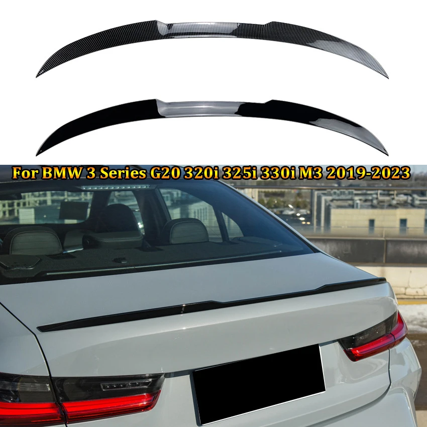 Car Tail Wings Fixed Wind Spoiler For BMW 3 Series G20 320i 325i 330i M3 2019-2023 Car Rear Wing Auto Decoration Accessories