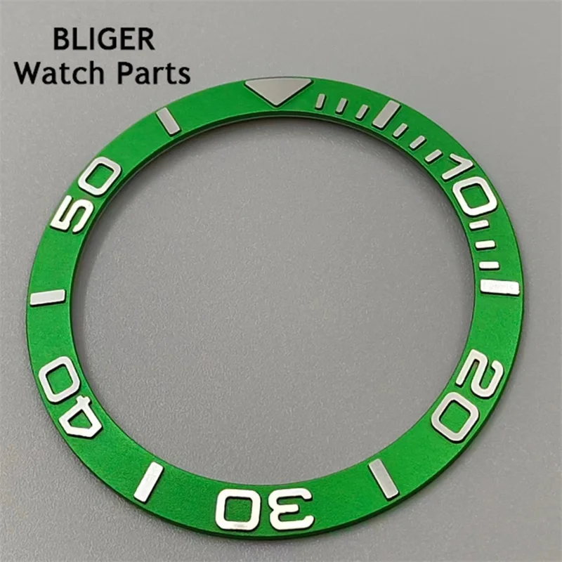 BLIGER  38mm Ceramic Watch Bezel Insert Fit 40mm Watch Case