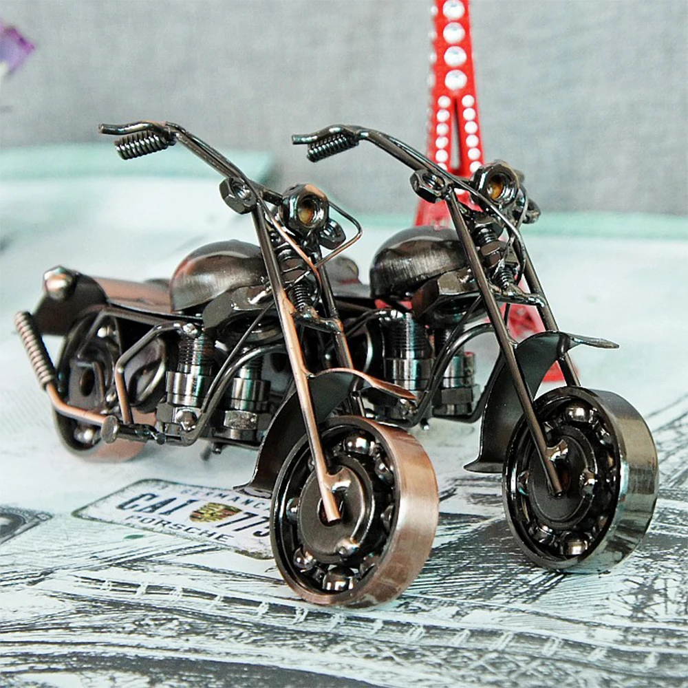 هدايا الدراجات النارية المعدنية، ديكور الدراجة النارية، ديكور مكتب غرفة المنزل الحديدي، هدايا مصنوعة يدويًا للرجال، أدوات رائعة