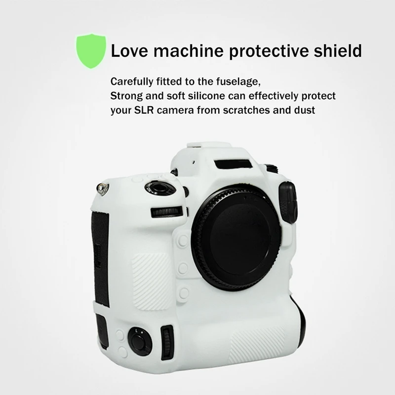 พื้นผิวลิ้นจี่เคสป้องกันกล้องเคสป้องกันซิลิโคนเหมาะสำหรับกล้องมิเรอร์เลส Z9 Nikon