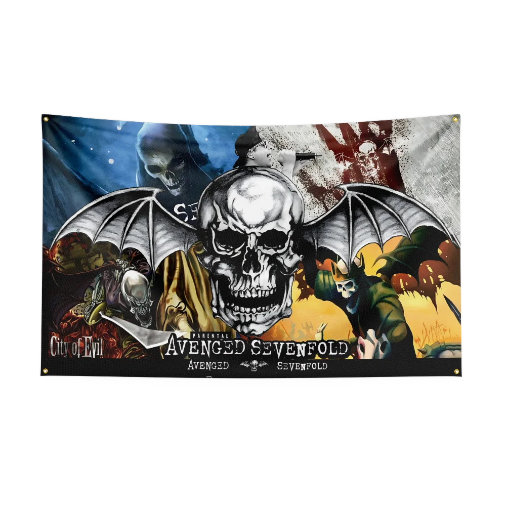A-Avenged-Sevenfolds Flag Polyester Digital Printing Banner for