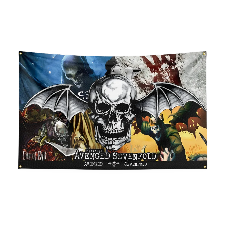 A-Avenged-Sevenfolds Flag Polyester Digital Printing Banner for