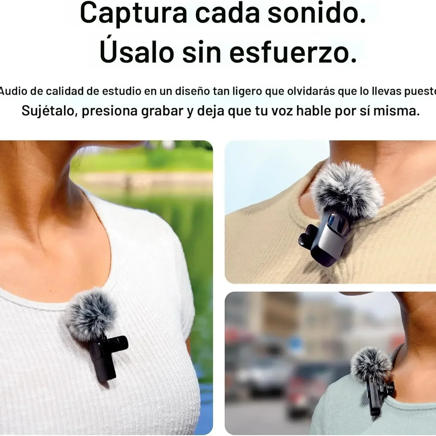 2026 novo microfone de lapela sem fio à prova de vento microfone gravação de áudio e vídeo para iphone/android transmissão ao vivo entrevista vlog microfone