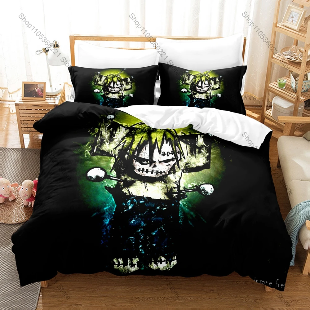 KoRn Raw Dark Gothic 90s Underground Nu Metal Horror Aesthetic Heavy Rock Bedding Set Duvet Cover + 2 Pillowcases All Season Use