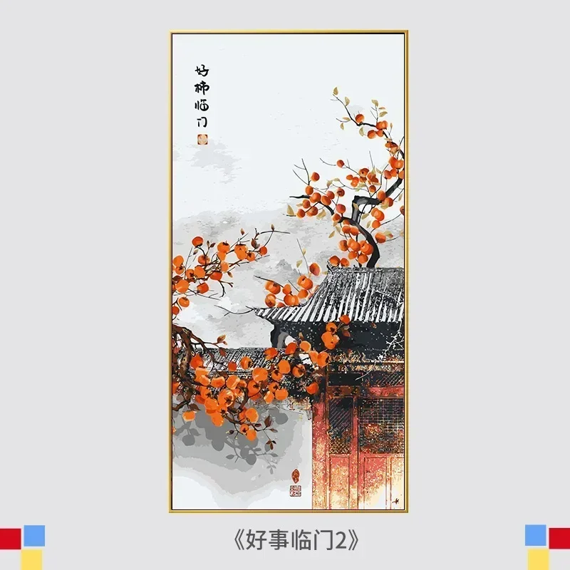 

00483-Tulip diy digital acrylic flower painting explosion hand-filled landscape painting