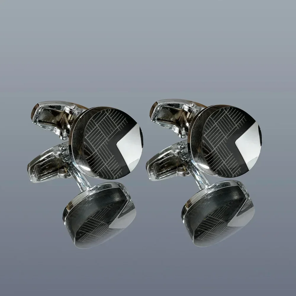 Light Luxury Retro Rhinestone Button Men\'s and Women\'s Geometric French Shirt Cufflinks Business Party Dress Jewelry Accessories