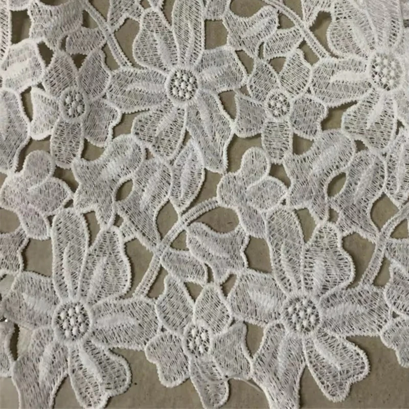 1Yard African Lace Fabric 2021 Milk Silk Embroidery French Lace Fabric High Quality Sewing Material For Nigerian Wedding Dress