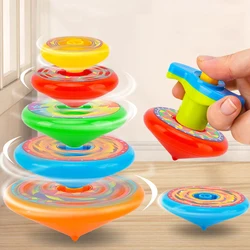 Funny Spinning Top Gyro Toys Stacking Battle Gyro Colorful Multi-Layer Spinning Fun Launcher Children Birthday Gifts