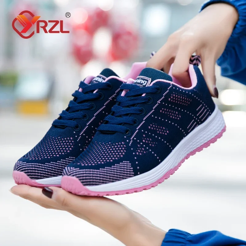 YRZL, zapatillas para correr para mujer, zapatillas deportivas de malla transpirable, zapatillas cómodas, zapatillas de tenis para hombre,