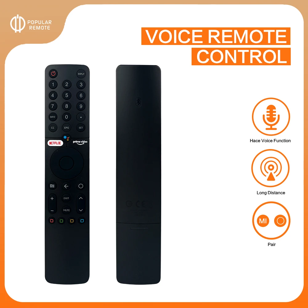 Replacement Voice Remote Control Suitable for Xiaomi Smart TV 32 Inch L32M6-6AEU L43M6-6AEU L50M6-6AEU Voice Remote XMRM-19