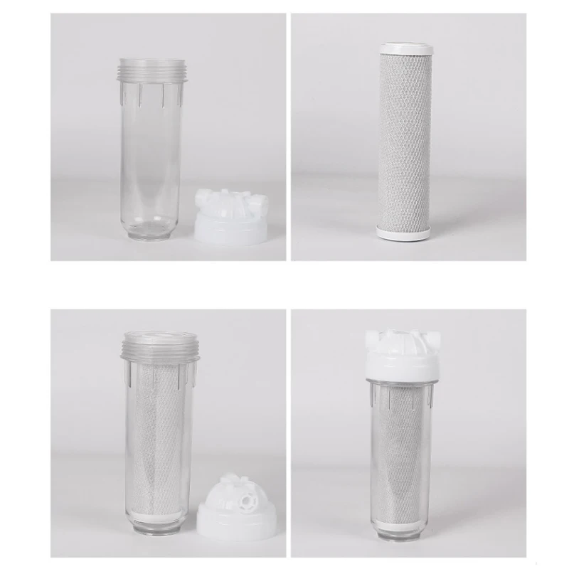 فلتر لتنقية المياه 10 بوصة CTO مضغوط الكربون المنشط استبدال المياه خرطوشة RO نظام التناضح العكسي جزء المطبخ
