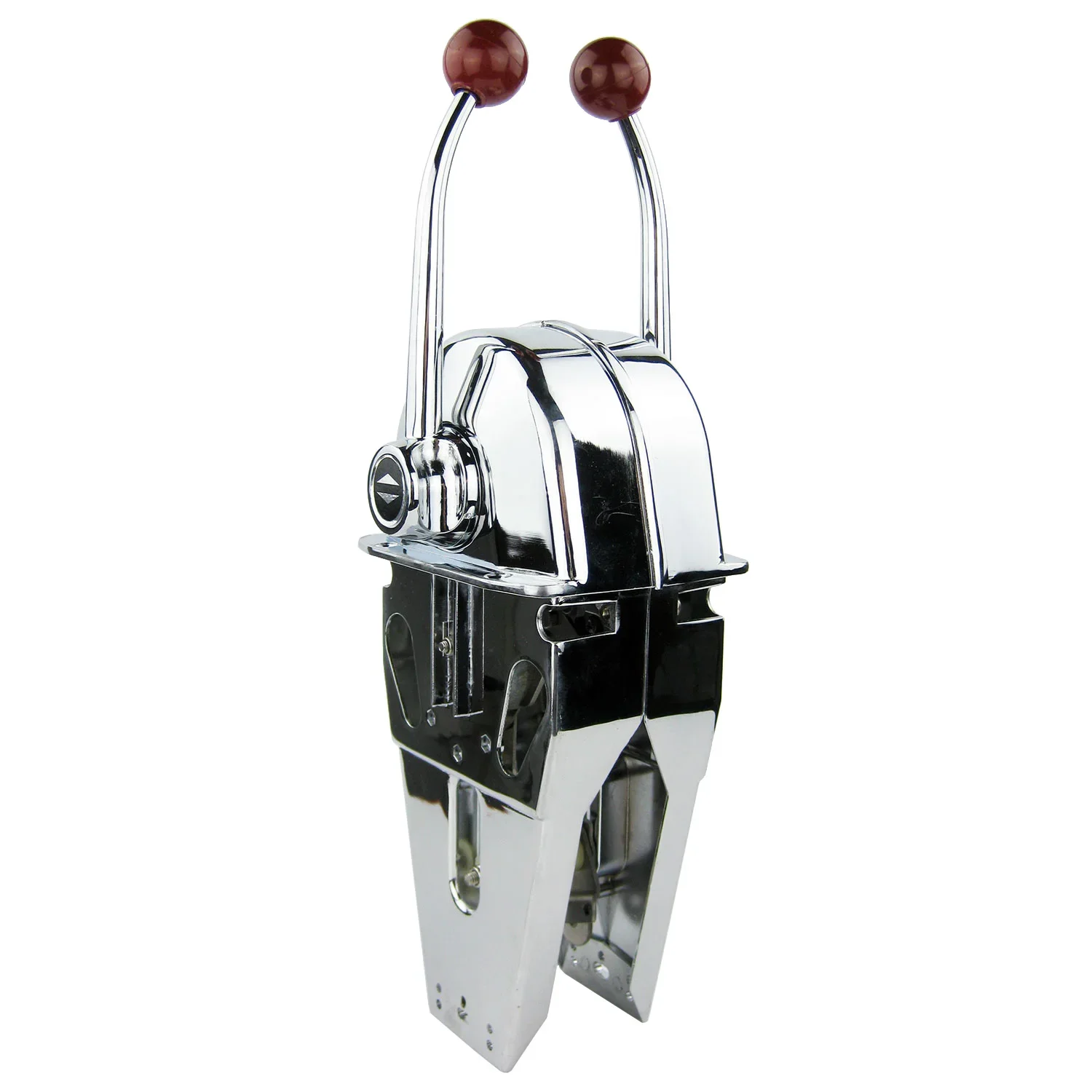 Boat Engine Controls Twin Lever, Marine Outboard Boats Throttle Control, Zinc Alloy Dual Handle Shift