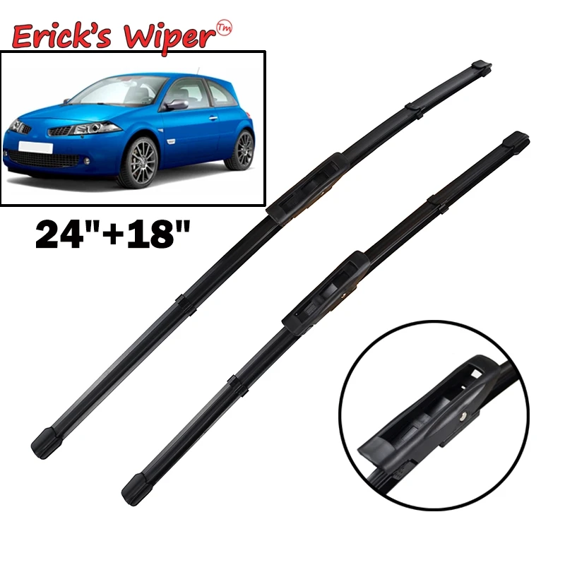 Erick\'s Wiper LHD Front Wiper Blades For Renault Megane 2 MK2 2006 - 2008 Windshield Windscreen Window Car Rain Brushes 24\