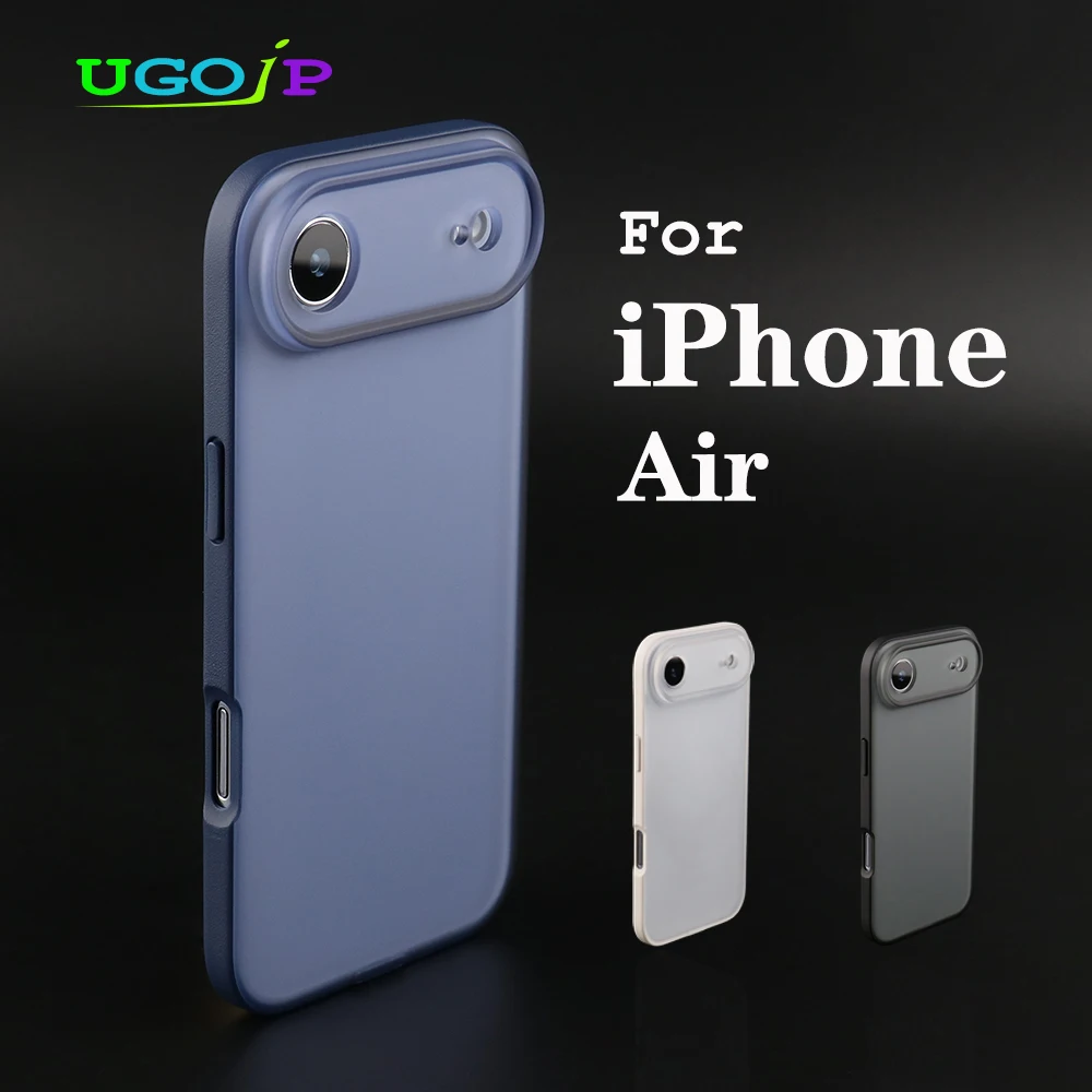 Custodia Ugojp Per Iphone 17 Air, Opaca Traslucida, Protettiva, Con Ricarica Wireless Magnetica Magsafe, Cover Posteriore In PC Satinato-image