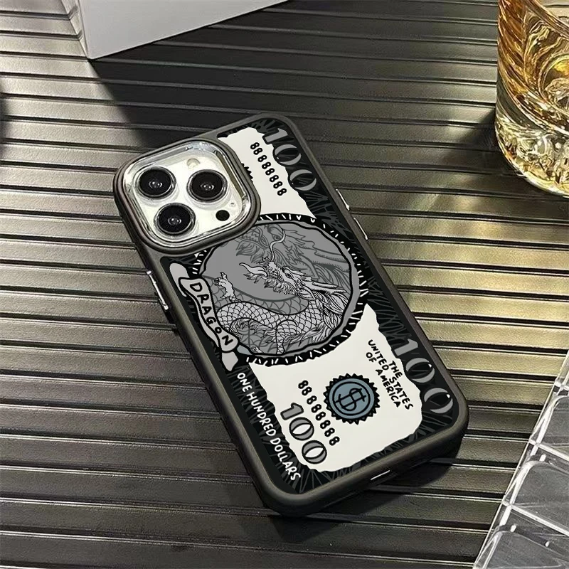 Cool Dragon Money Fun High Quality Phone Case For iPhone 16 15 14 13 Pro Max 13 12 11 Pro XR XS MAX 7 8 Plus Fashion Cover Y2k ﻿