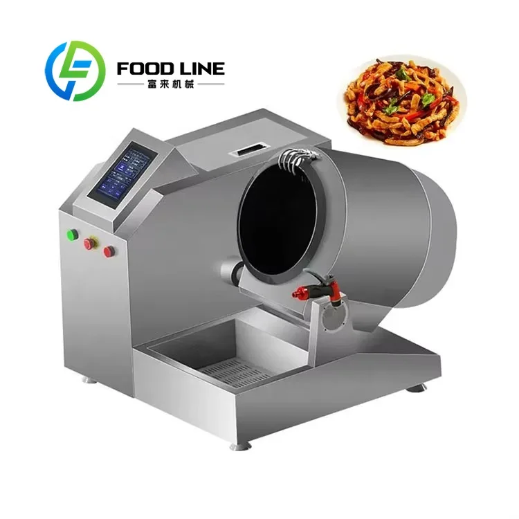 Hot Sale Chinese Food Automatic Cooking Wok 30cm Rotating Pot Stir Fry Fried Rice Smart Robot Cooker