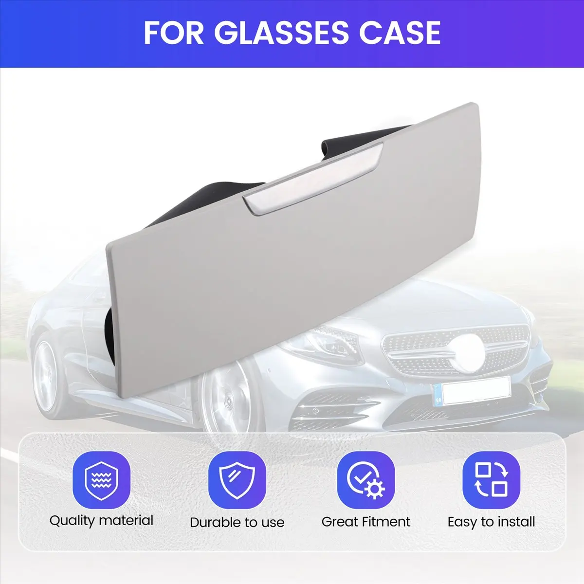 Super Sale New Glasses Case Box Car Interior Roof Sunglasses Holder for Mercedes-Benz C200 C260 E260 E300 E200 GLC260GLC200GLC30