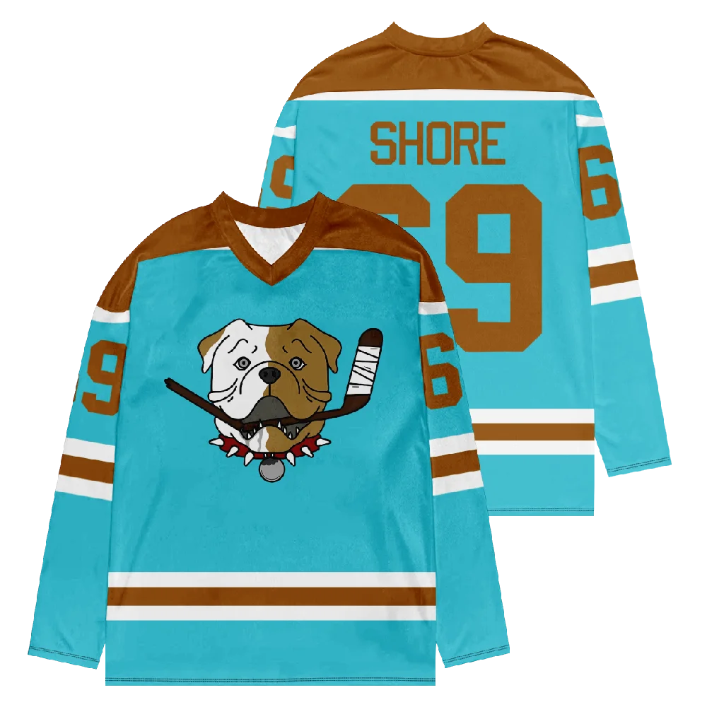 Shoresy Shore 69 Sudbury Blueberry Bulldogs Long sleeve shirt Jersey Men Women Sportswear Football Jersey V-Neck T-Shirt y2k Top