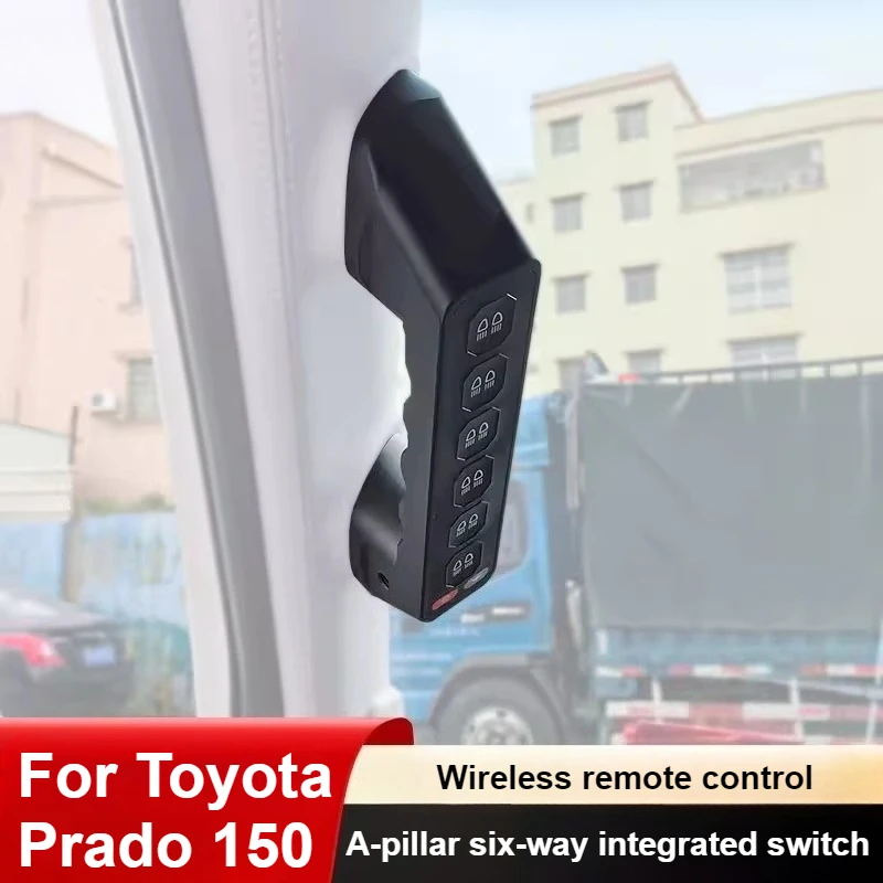 

For Toyota Prado 150 2010-2023 A-Pillar Six-Way Integrated Switch Modification Remote Control Strobe Switch Car Accessories