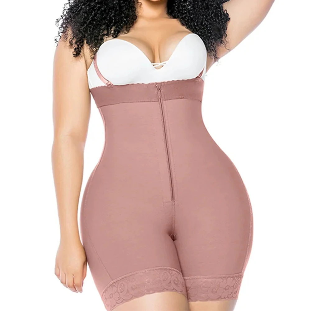

Fajas Colombianas Butt Lifter Compression Shapewear Belly Control Body Shaper with Zipper Post Surgery Waist Trainer Underwear