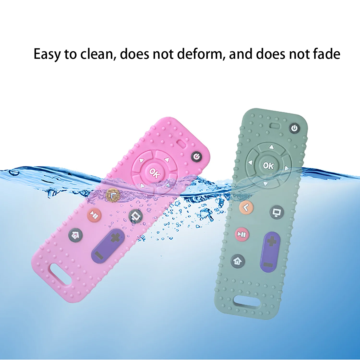 Baby Silikon Schleif stab Simulation Fernbedienung, Zahnen Mund, Anti Essen Hand Zahnen Spielzeug