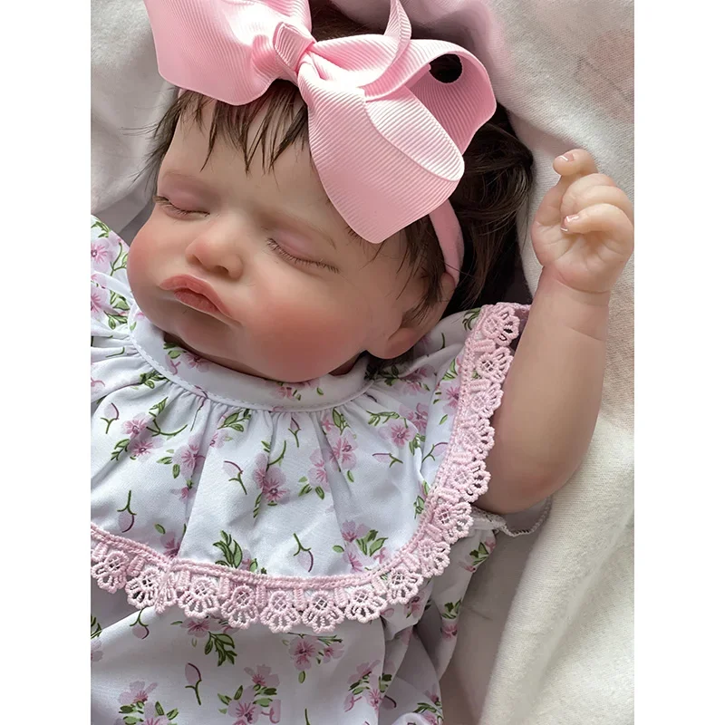 Muñeca bebé recién nacida Rosalie de 45CM, igual que la imagen, muñeca bebé Reborn suave y realista, piel 3D con venas visibles, Muñecas Bebe Reborn