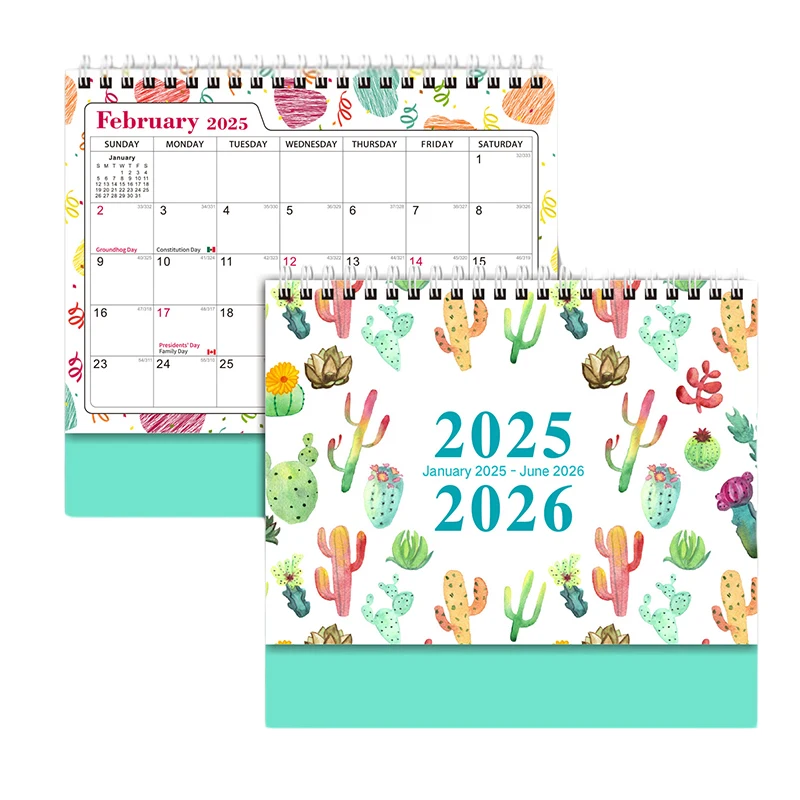 18 Months Desk Calendar, Monthly Planning Organizer Notes Home Office Schedule Planner