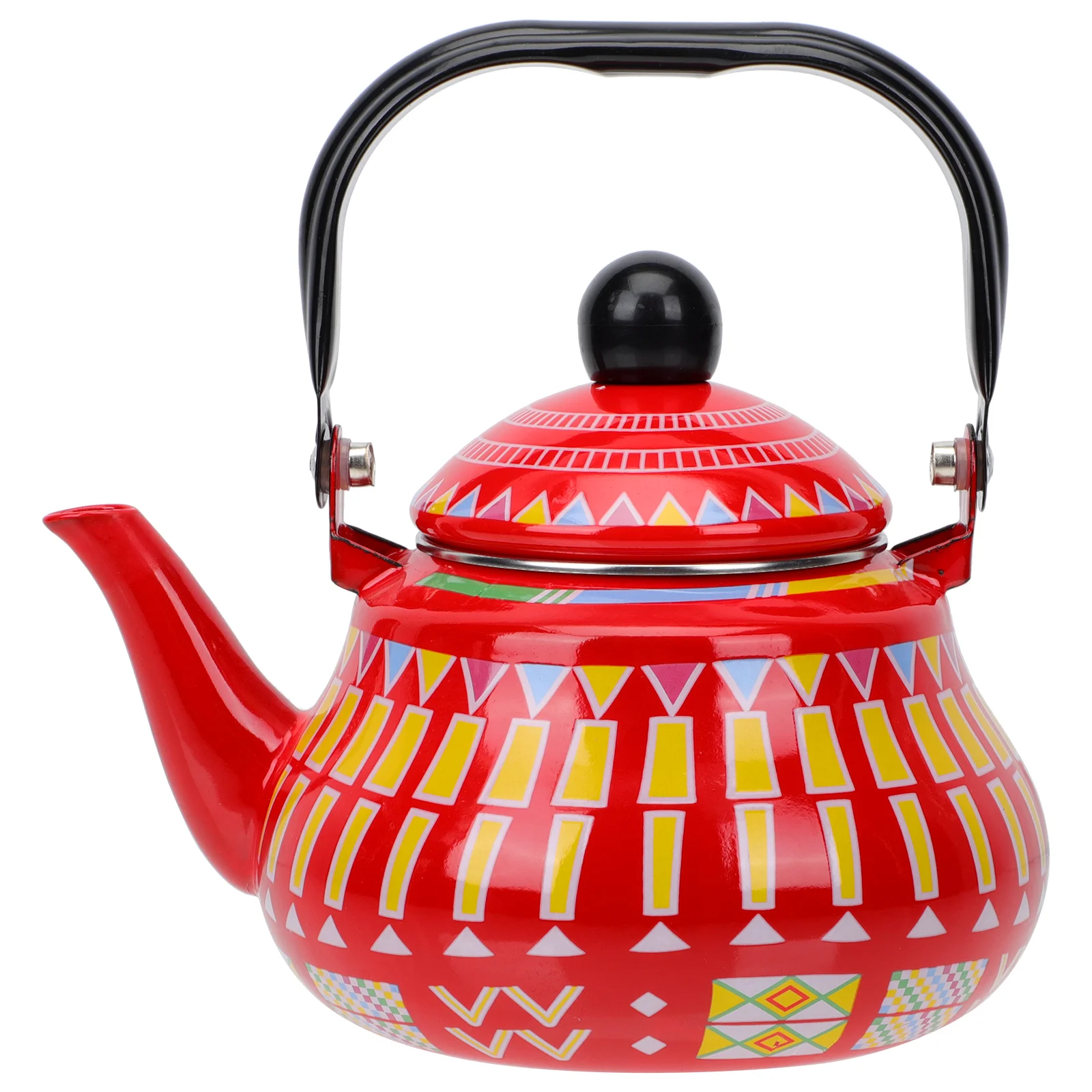 

Coffee Pod Maker Kettle Enamel Teapot Metal Kitchen Teakettle Red Home Supplies Office