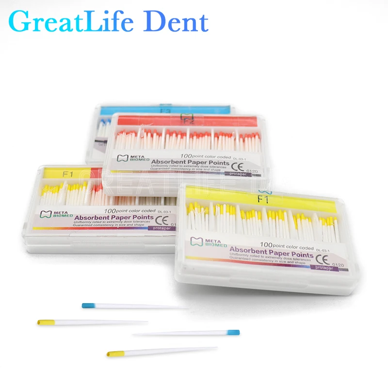 Dental Absorbent 10box/lot F1/F2/F3 Professional Disposable Endodontic File Dental Materials Absorbent Paper Points Paper Point