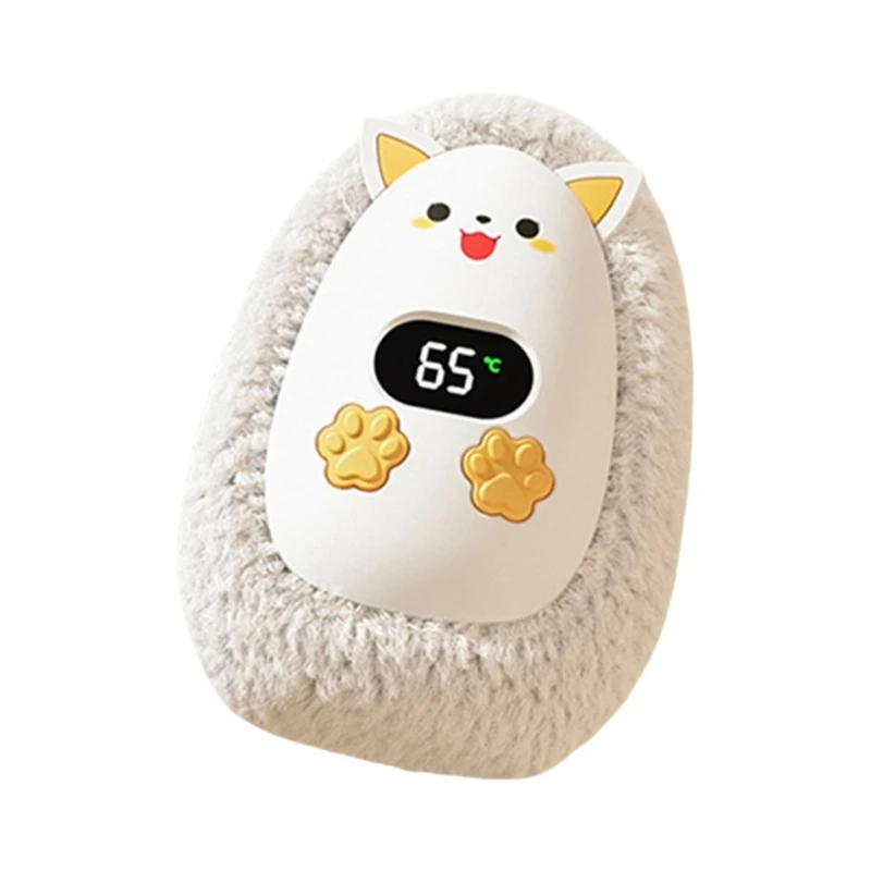 Грелка для рук с цифровым контролем температуры, 3 настройками температуры и защитой от перегрева. Карманный обогреватель для