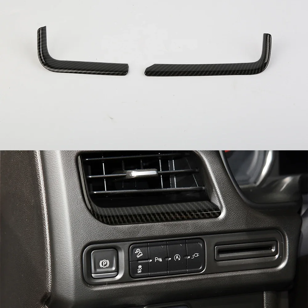 

Car Dashboard Side Air Vent Decoration Strips Trim ABS Stickers For Suburban 2020+ For Tahoe 2021+ For GMC-YUKON 2021+