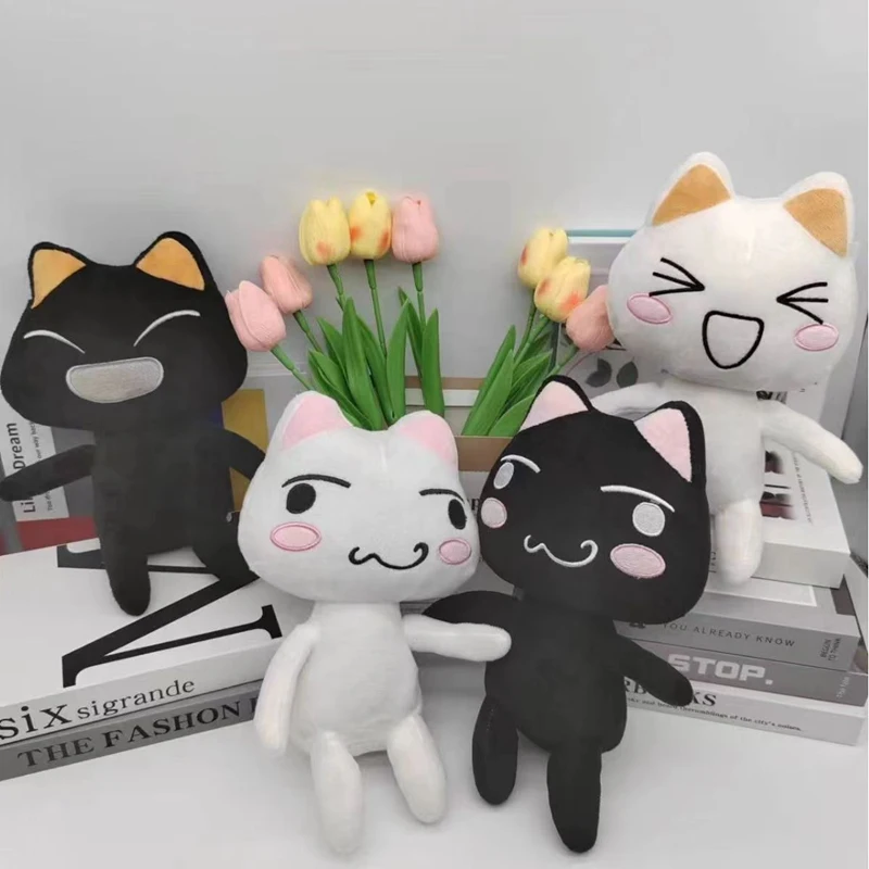 Lovely Toro Inoue The Cat Plush Toy Soft Anime Cartoon Animal Doll Cute Decorations Birthday Gifts Christmas Gifts for Girl 28cm