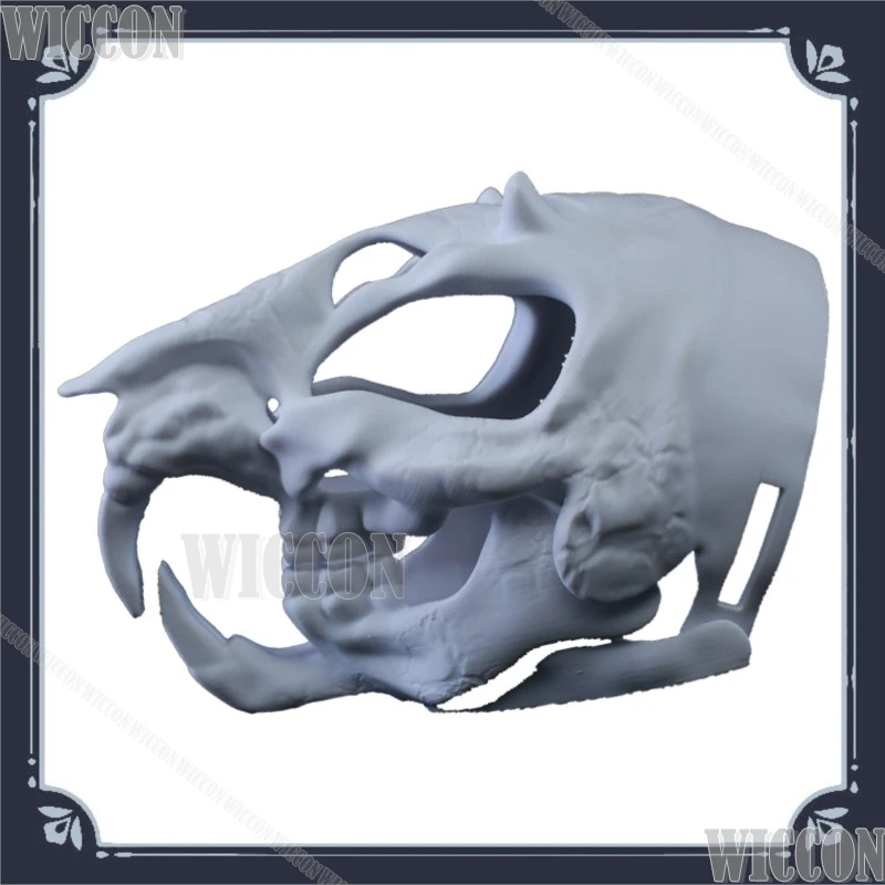 

Fursuit Kigurumi Headset Furry Halloween Monster Skull Cosplay Beast Cranium Horror Party Accessory Scary Gothic Carnival Outfit