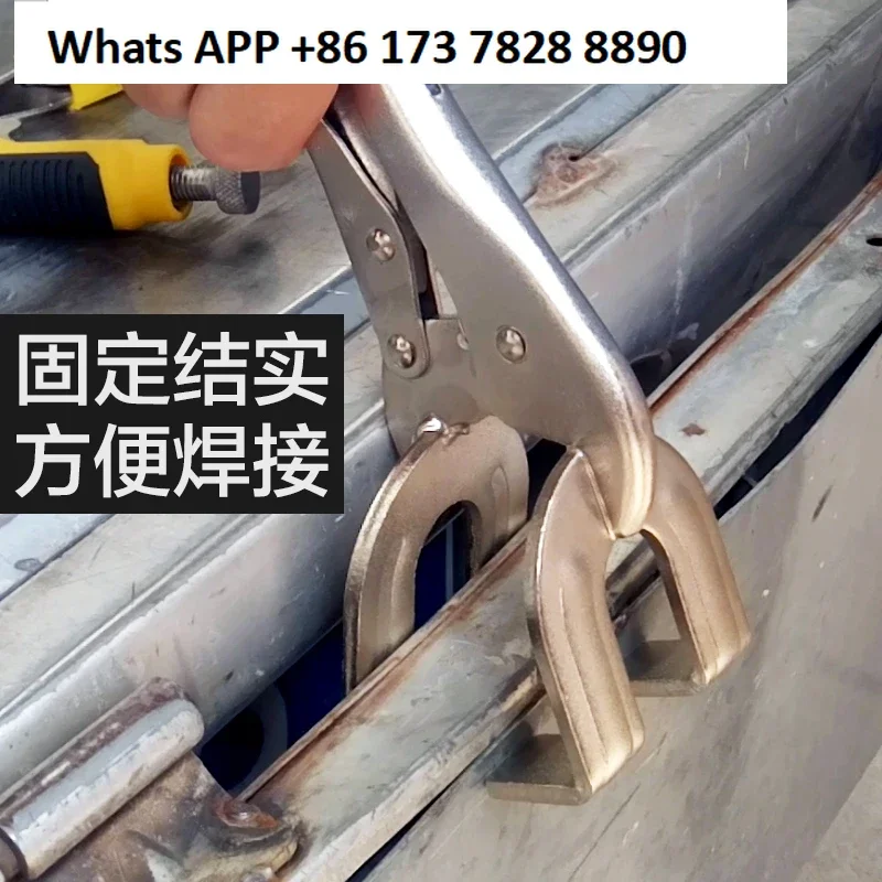 Flat mouth multi-function fixed fast 10 inch welding forceps, manual pressure forceps